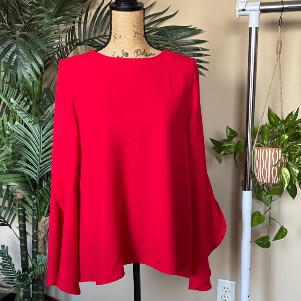 Halogen Elegant Red Women's Top